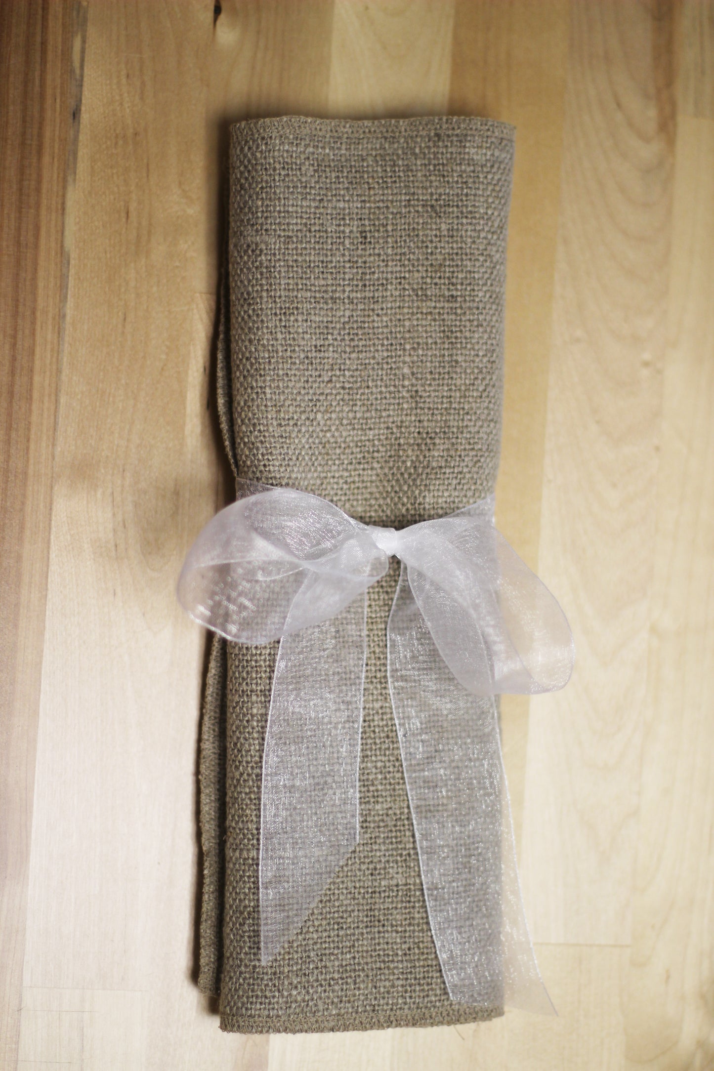 Kitchen Scrubby Cloth in Linen Burlap